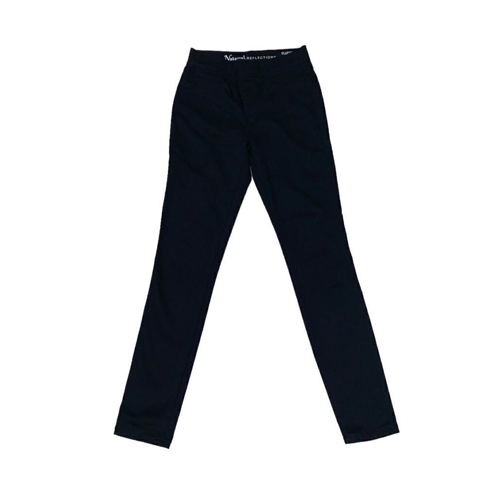 Natural Reflections Women's Stretch Jeggings Size XS Black Stretch Elastic Waist
